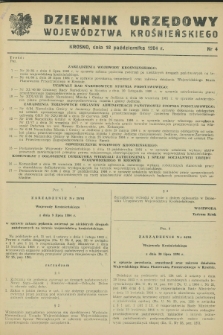 Dziennik Urzędowy Województwa Krośnieńskiego. 1984, nr 4 (18 października)