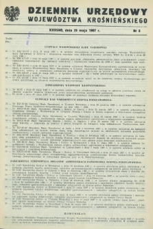 Dziennik Urzędowy Województwa Krośnieńskiego. 1987, nr 5 (29 maja)