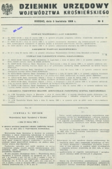 Dziennik Urzędowy Województwa Krośnieńskiego. 1988, nr 6 (5 kwietnia)
