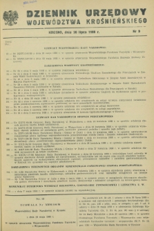 Dziennik Urzędowy Województwa Krośnieńskiego. 1988, nr 9 (20 lipca)