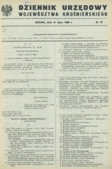 Dziennik Urzędowy Województwa Krośnieńskiego. 1988, nr 10 (21 lipca)