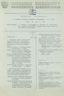 Dziennik Urzędowy Województwa Krośnieńskiego. 1989, Skorowidz Alfabetyczny