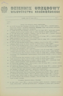 Dziennik Urzędowy Województwa Krośnieńskiego. 1989, nr 7 (25 marca)