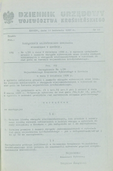 Dziennik Urzędowy Województwa Krośnieńskiego. 1990, nr 11 (11 kwietnia)