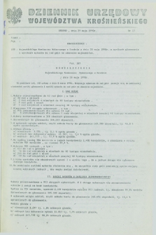 Dziennik Urzędowy Województwa Krośnieńskiego. 1990, nr 17 (29 maja)