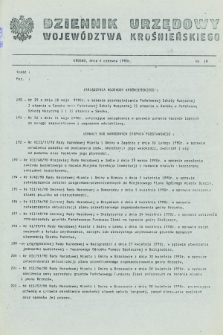 Dziennik Urzędowy Województwa Krośnieńskiego. 1990, nr 18 (6 czerwca)