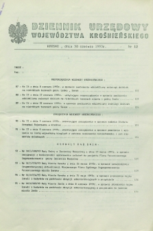 Dziennik Urzędowy Województwa Krośnieńskiego. 1993, nr 12 (30 czerwca)