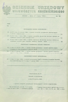 Dziennik Urzędowy Województwa Krośnieńskiego. 1993, nr 13 (21 lipca)