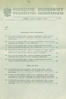 Dziennik Urzędowy Województwa Krośnieńskiego. 1993, nr 18 (7 grudnia)