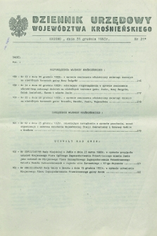 Dziennik Urzędowy Województwa Krośnieńskiego. 1993, nr 21 (31 grudnia)
