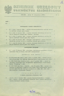 Dziennik Urzędowy Województwa Krośnieńskiego. 1994, nr 1 (31 stycznia)