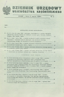 Dziennik Urzędowy Województwa Krośnieńskiego. 1994, nr 4 (21 marca)