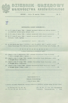 Dziennik Urzędowy Województwa Krośnieńskiego. 1994, nr 5 (30 marca)