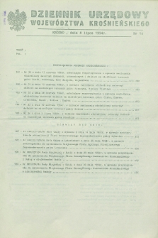 Dziennik Urzędowy Województwa Krośnieńskiego. 1994, nr 14 (8 lipca)