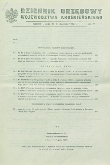 Dziennik Urzędowy Województwa Krośnieńskiego. 1994, nr 21 (17 listopada 1994)