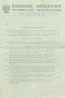 Dziennik Urzędowy Województwa Krośnieńskiego. 1994, nr 22 (18 listopada)