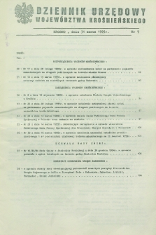Dziennik Urzędowy Województwa Krośnieńskiego. 1995, nr 7 (31 marca)