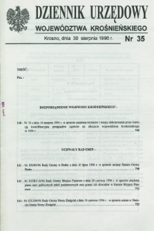 Dziennik Urzędowy Województwa Krośnieńskiego. 1996, nr 35 (30 sierpnia)
