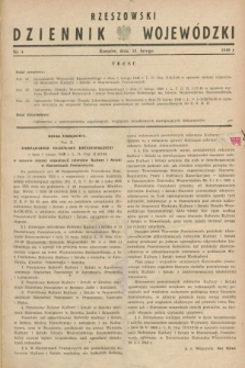 Rzeszowski Dziennik Wojewódzki. 1949, nr 4 (28 lutego)