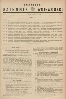 Rzeszowski Dziennik Wojewódzki. 1949, nr 10 (31 maja)