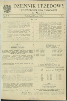 Dziennik Urzędowy Wojewódzkiej Rady Narodowej w Płocku. 1976, nr 1 (18 lutego)