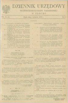 Dziennik Urzędowy Wojewódzkiej Rady Narodowej w Płocku. 1976, nr 6 (2 sierpnia)