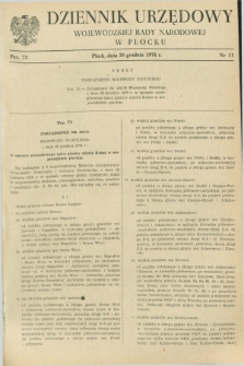 Dziennik Urzędowy Wojewódzkiej Rady Narodowej w Płocku. 1976, nr 11 (30 grudnia)