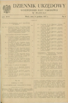 Dziennik Urzędowy Wojewódzkiej Rady Narodowej w Płocku. 1977, nr 8 (31 grudnia)