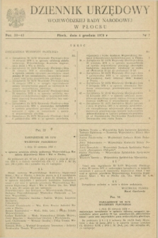 Dziennik Urzędowy Wojewódzkiej Rady Narodowej w Płocku. 1978, nr 7 (4 grudnia)