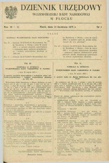 Dziennik Urzędowy Wojewódzkiej Rady Narodowej w Płocku. 1979, nr 3 (23 kwietnia )