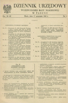Dziennik Urzędowy Wojewódzkiej Rady Narodowej w Płocku. 1983, nr 4 (27 września)