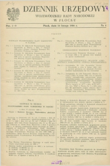 Dziennik Urzędowy Wojewódzkiej Rady Narodowej w Płocku. 1984, nr 1 (16 lutego)