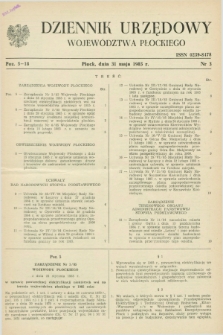 Dziennik Urzędowy Województwa Płockiego. 1985, nr 3 (31 maja)