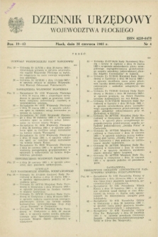 Dziennik Urzędowy Województwa Płockiego. 1985, nr 4 (28 czerwca)