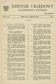 Dziennik Urzędowy Województwa Płockiego. 1986, nr 2 (31 stycznia)