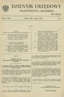 Dziennik Urzędowy Województwa Płockiego. 1988, nr 9 (2 lipca)