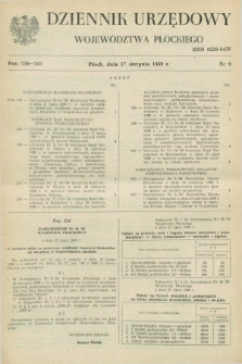 Dziennik Urzędowy Województwa Płockiego. 1989, nr 9 (17 sierpnia)
