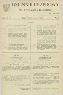 Dziennik Urzędowy Województwa Płockiego. 1989, nr 11 (16 września)