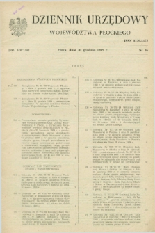 Dziennik Urzędowy Województwa Płockiego. 1989, nr 16 (30 grudnia)