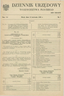 Dziennik Urzędowy Województwa Płockiego. 1990, nr 7 (12 kwietnia) + wkładka