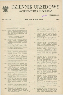 Dziennik Urzędowy Województwa Płockiego. 1990, nr 9 (30 maja)