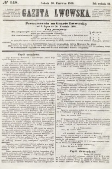 Gazeta Lwowska. 1866, nr 148