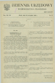Dziennik Urzędowy Województwa Płockiego. 1990, nr 11 (10 września)