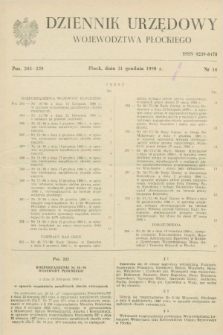 Dziennik Urzędowy Województwa Płockiego. 1990, nr 14 (31 grudnia)