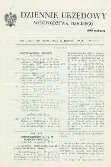 Dziennik Urzędowy Województwa Płockiego. 1992, nr 11 (31 grudnia)