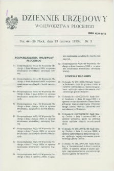 Dziennik Urzędowy Województwa Płockiego. 1993, nr 3 (23 czerwca)