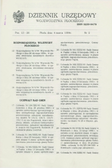 Dziennik Urzędowy Województwa Płockiego. 1994, nr 2 (4 marca)