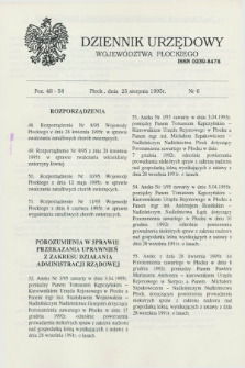 Dziennik Urzędowy Województwa Płockiego. 1995, nr 6 (25 sierpnia)