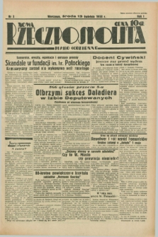 Nowa Rzeczpospolita : pismo codzienne. R.1, nr 3 (13 kwietnia 1938)