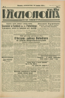 Nowa Rzeczpospolita : pismo codzienne. R.1, nr 3 (14 kwietnia 1938)